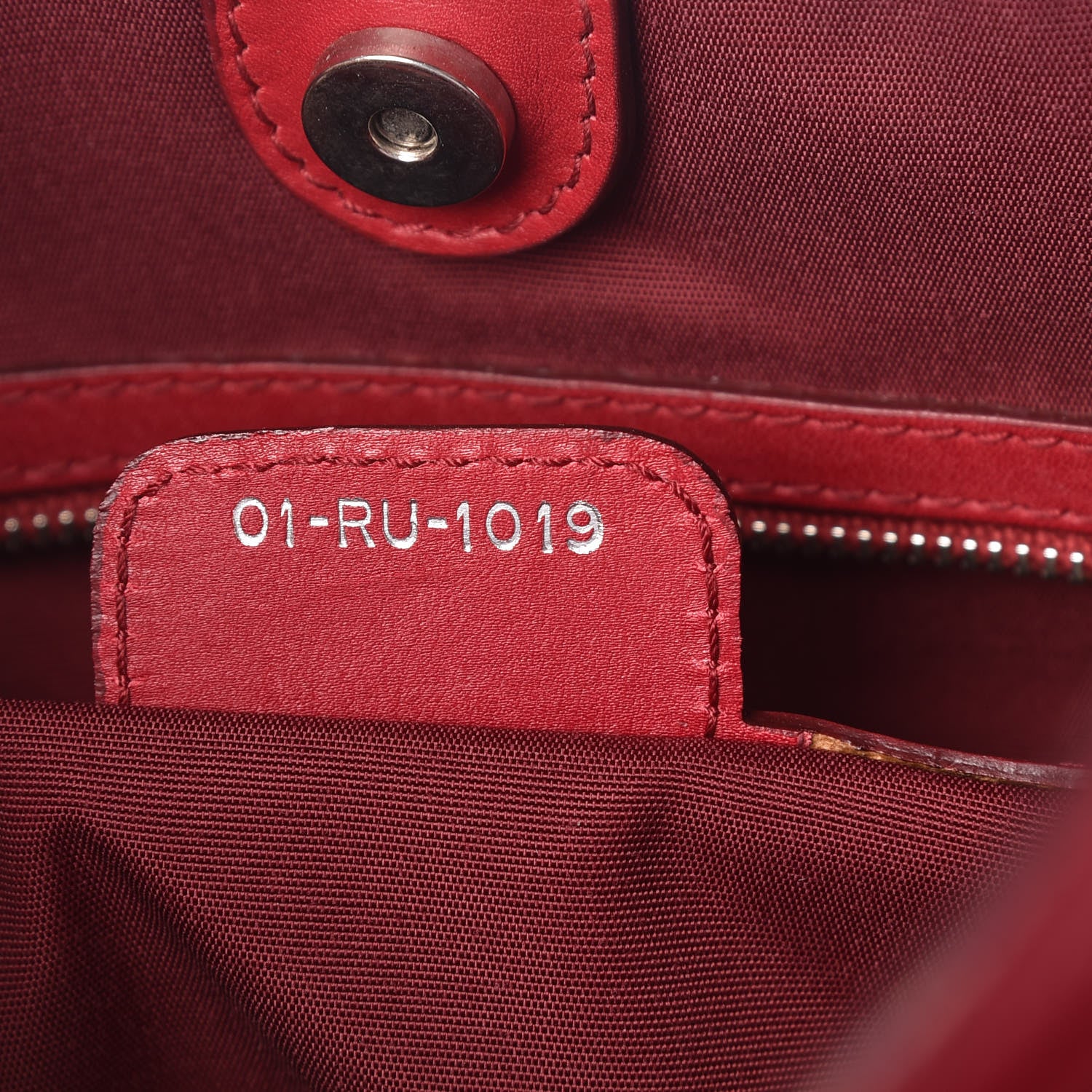 Christian Dior Coated Canvas Cannage Small Panarea Tote Red 7 of 9