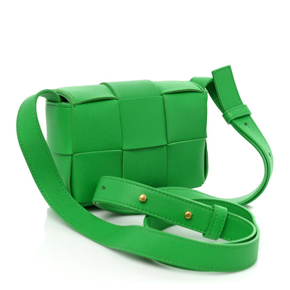Bottega Veneta Crinkled Lambskin Maxi Intrecciato Extra Mini Cassette Crossbody Bag Parakeet 3 of 13