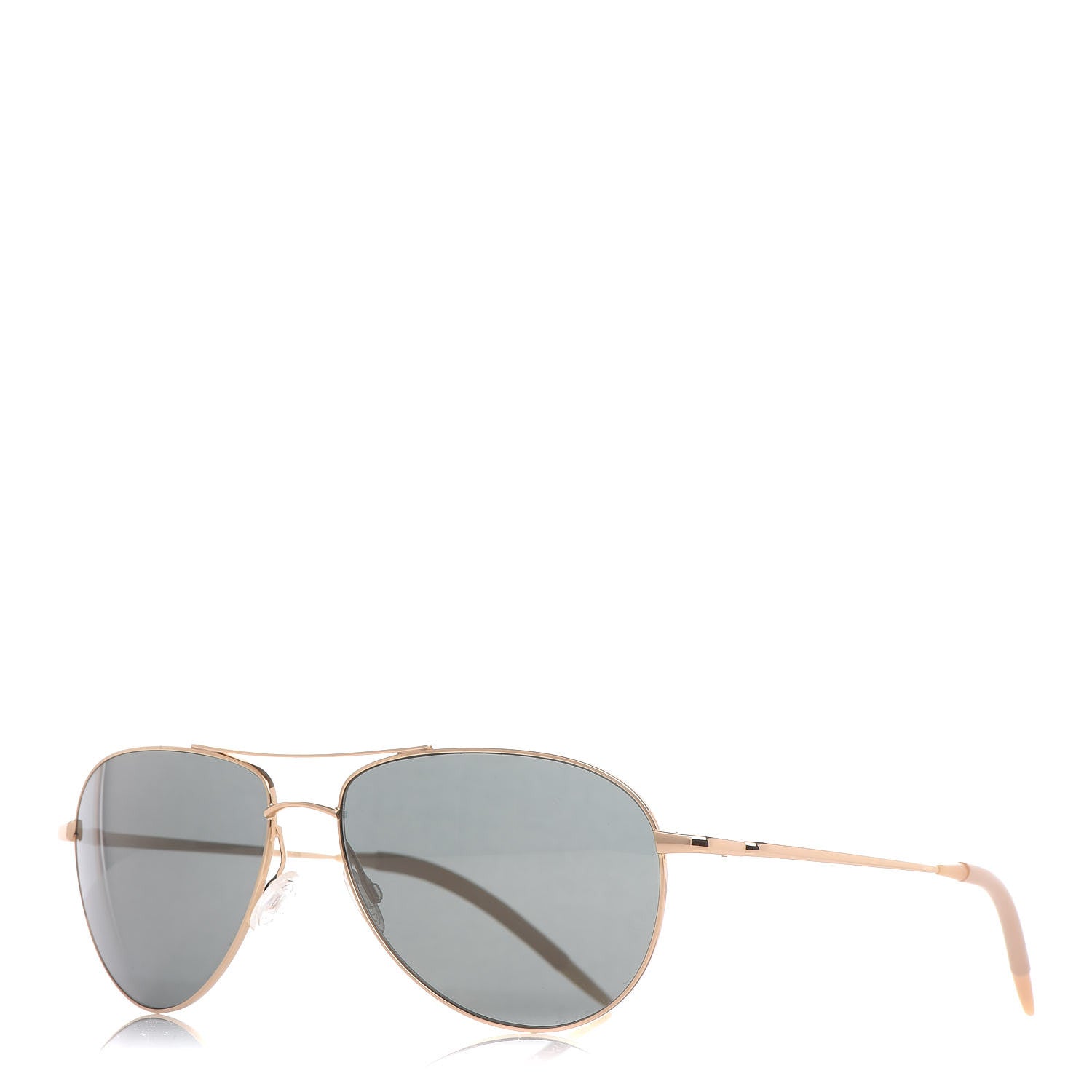 Oliver Peoples Benedict Aviator Sunglasses Gold 1 of 6