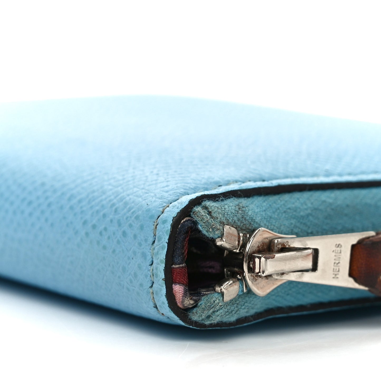 Epsom Silk'In Compact Wallet Celeste