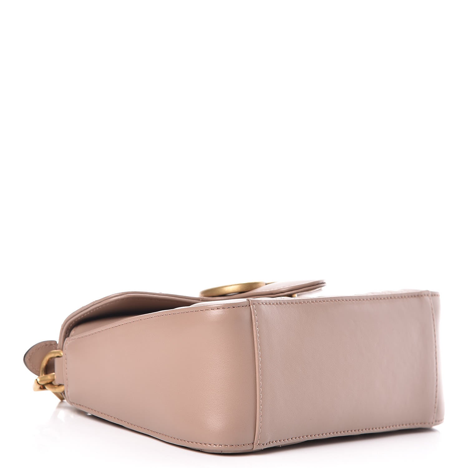 Gucci Calfskin Matelasse Mini GG Marmont Top Handle Shoulder Bag Porcelain Rose 4 of 10