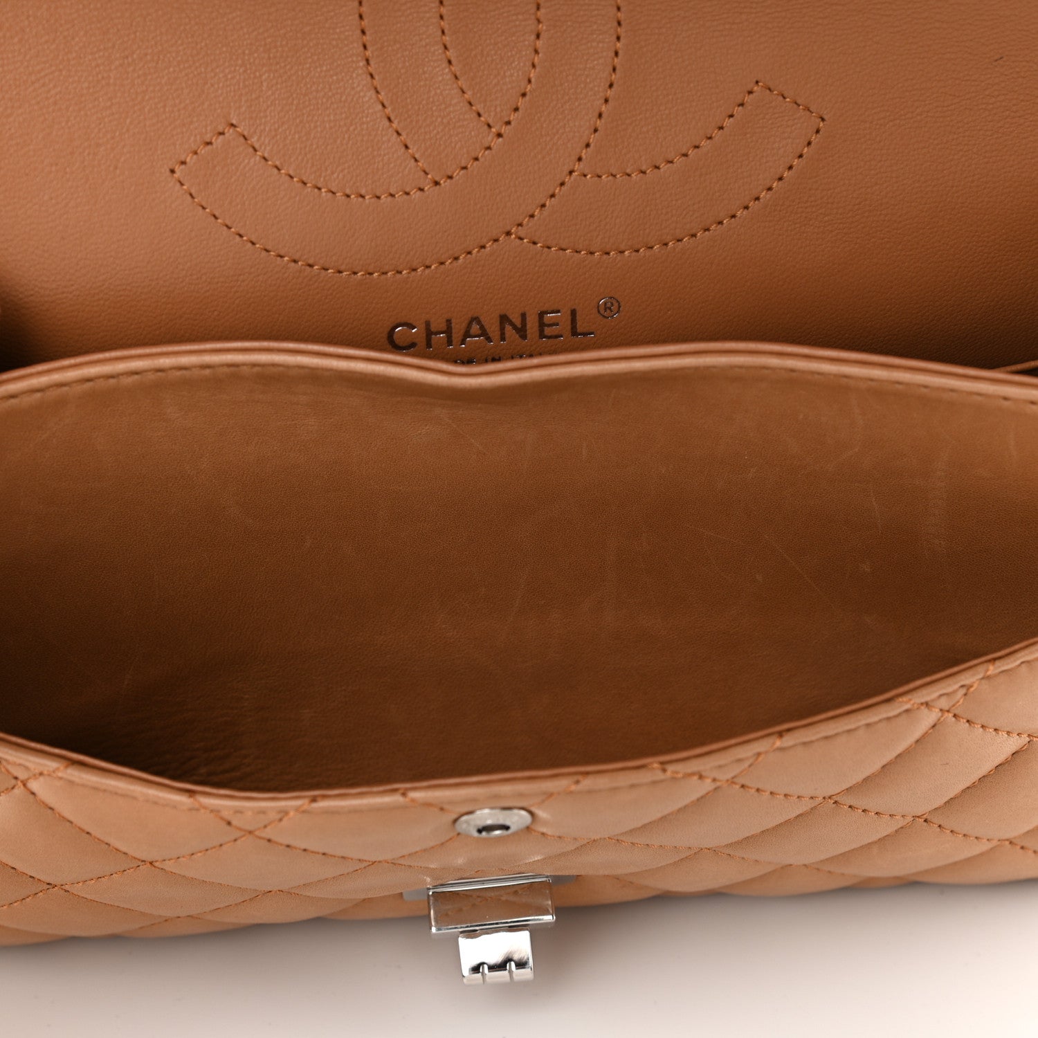 Chanel Lambskin Quilted 2.55 Reissue 226 Flap Dark Beige 13 of 18