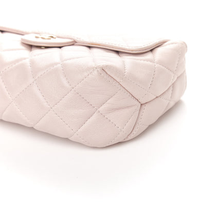 Chanel Lambskin Quilted Flap Cosmetic Case Light Pink 9 of 11