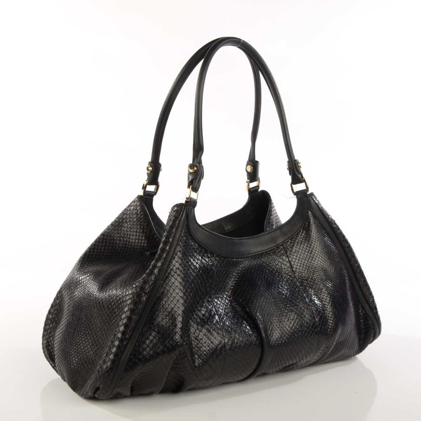 Python D Ring Hobo Black