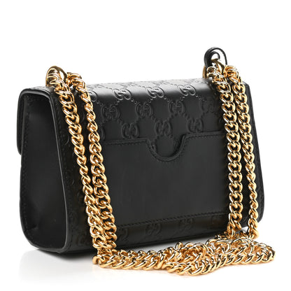 Gucci Guccissima Small Padlock Shoulder Bag Black 3 of 9