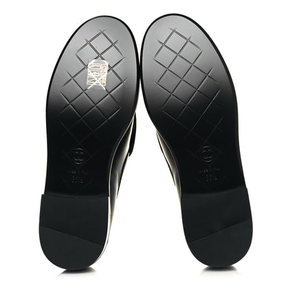 Chanel Lambskin Quilted CC Turnlock Loafers 36.5 Black 6 of 8
