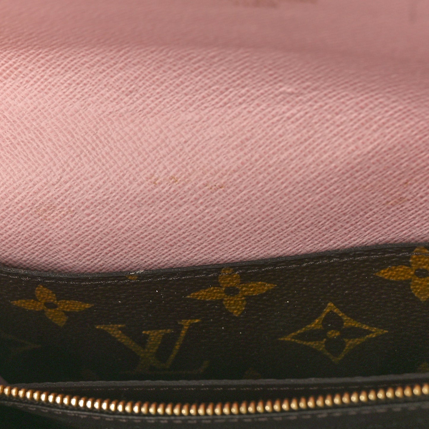 Monogram Emilie Wallet Rose Ballerine
