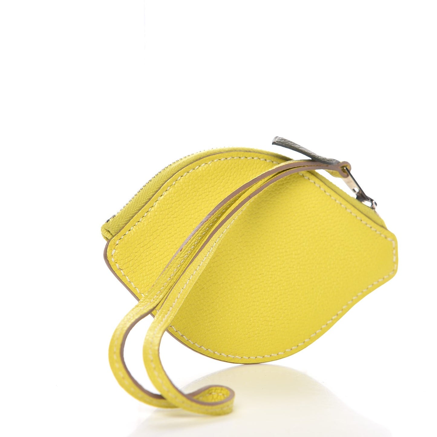 Chevre Mysore Tutti Frutti Citron Coin Purse Charm Lime