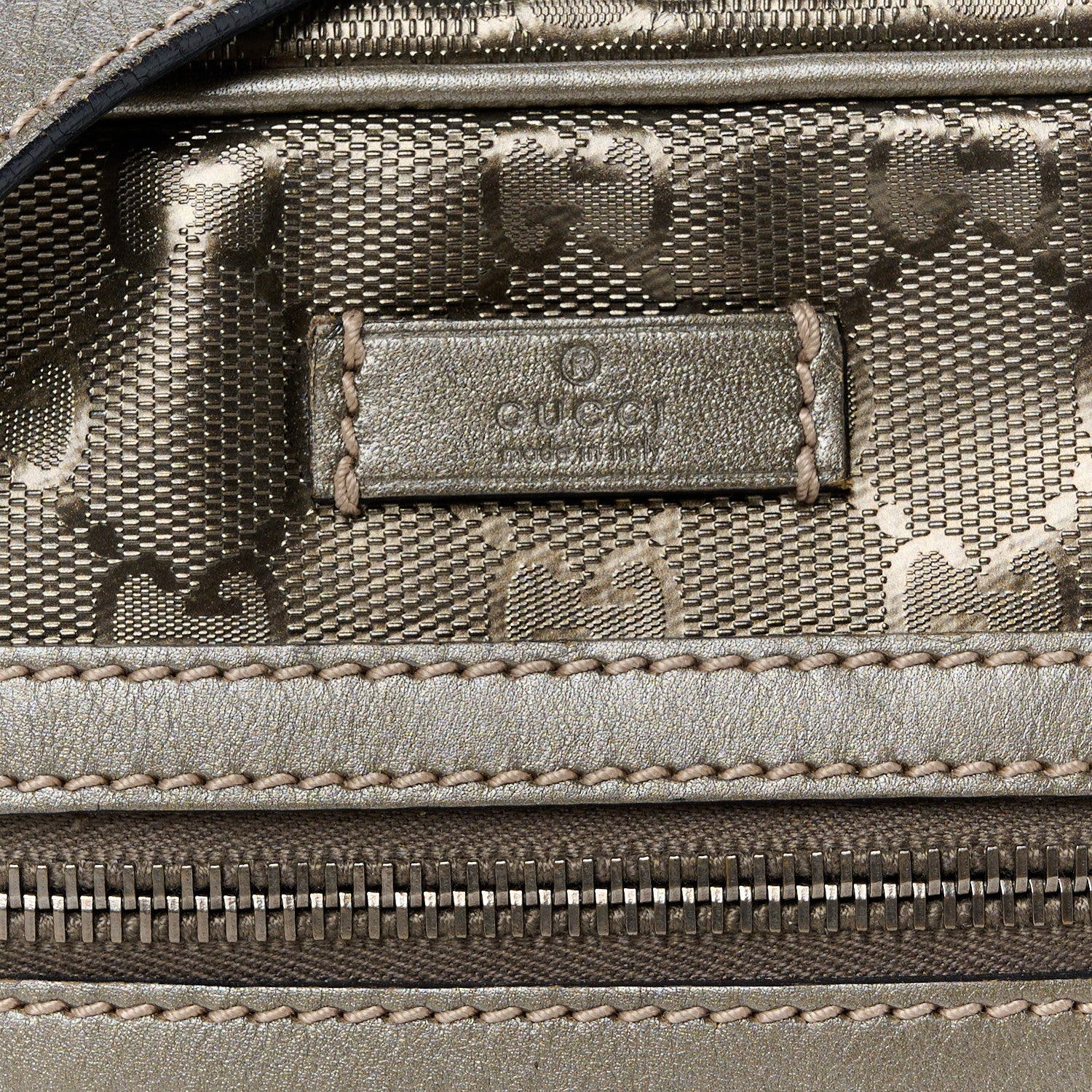 Gucci Imprime Monogram Small Shoulder Bag Silver 8 of 11