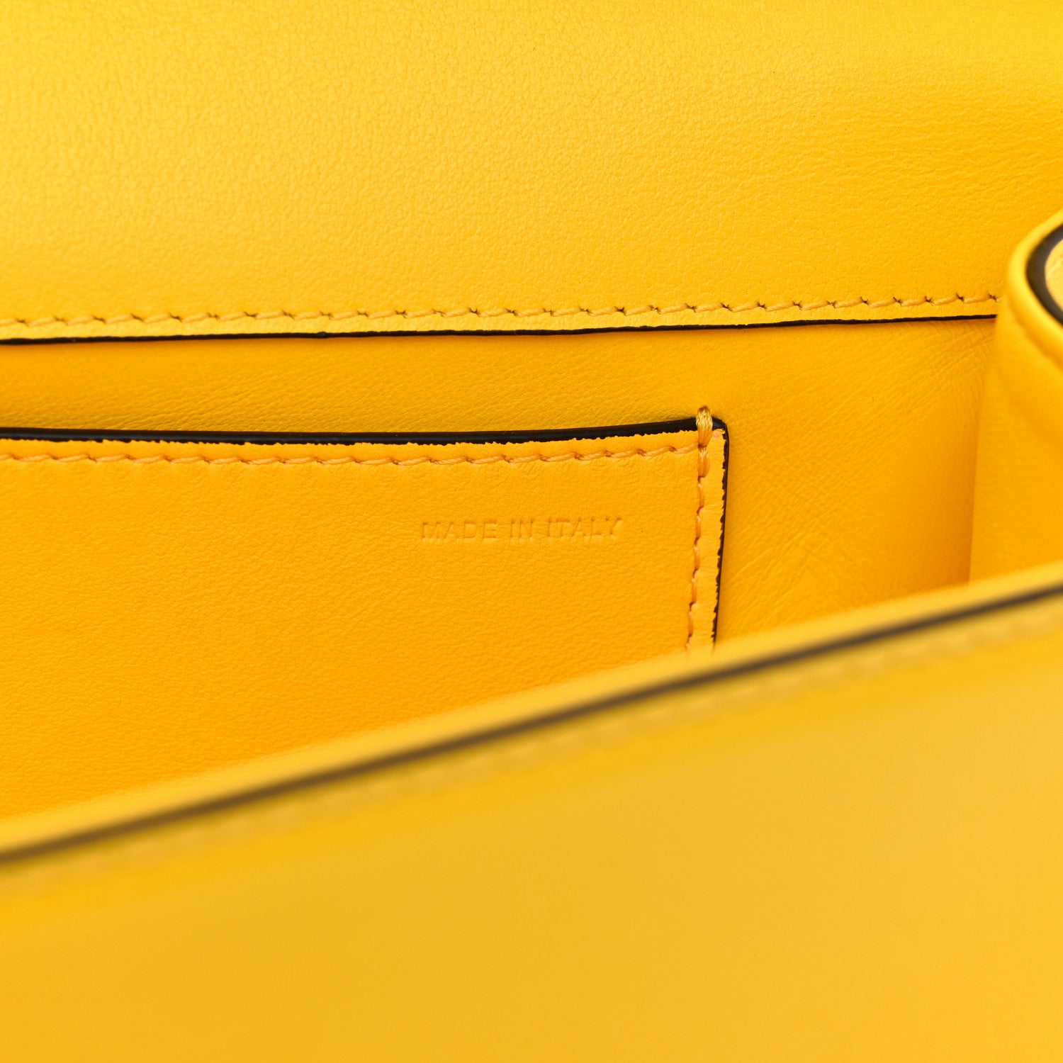 Valentino Garavani Calfskin Vlogo Loco Shoulder Bag Bright Lemon 7 of 11