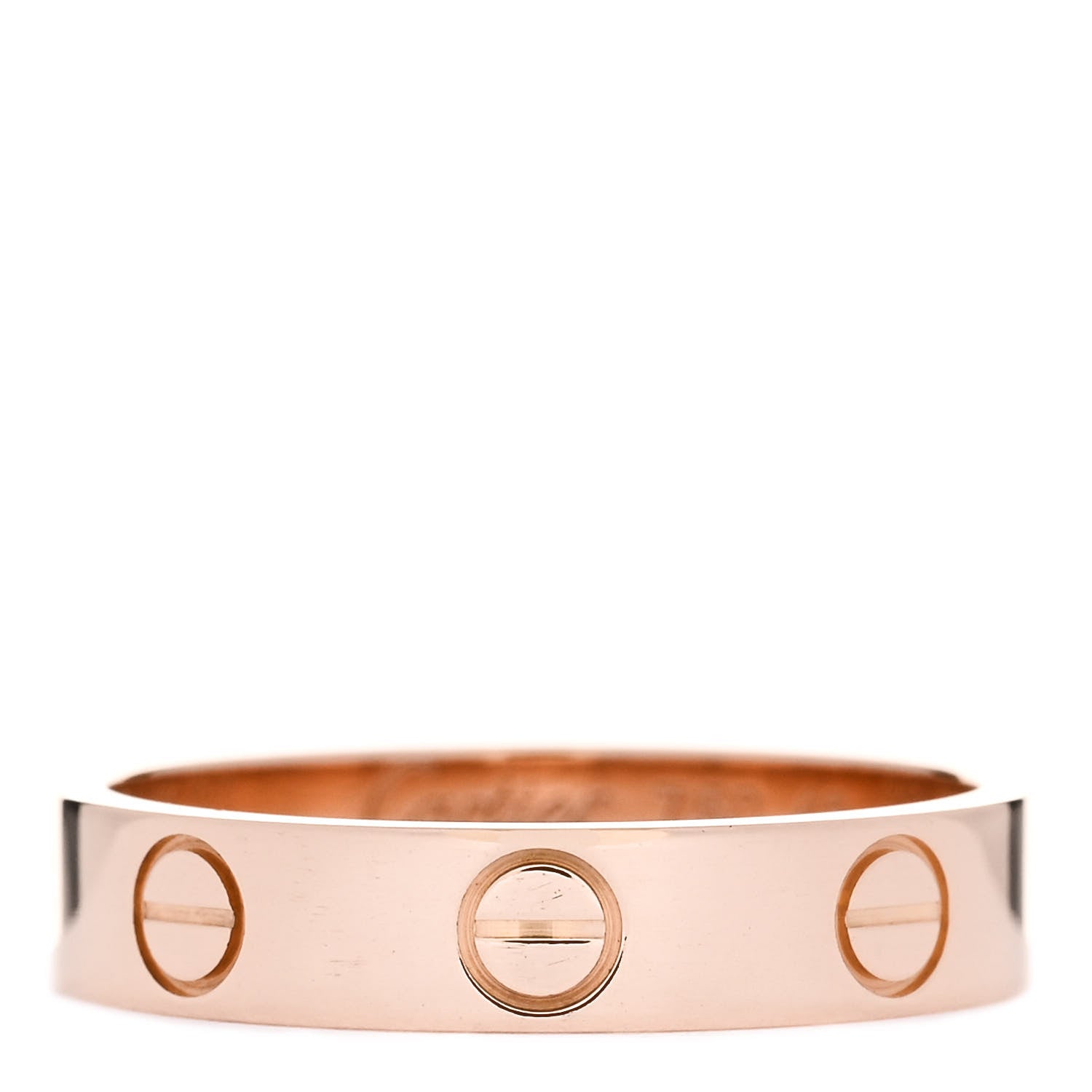Cartier 18K Pink Gold 3.5mm LOVE Wedding Band Ring 49 4.75 1 of 4