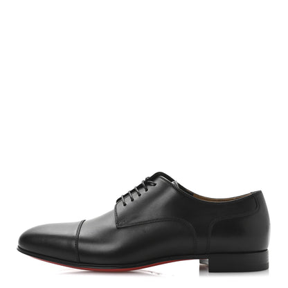 Christian Louboutin Calfskin Mens Surcity Flat Derby Oxford 42 Black 1 of 8