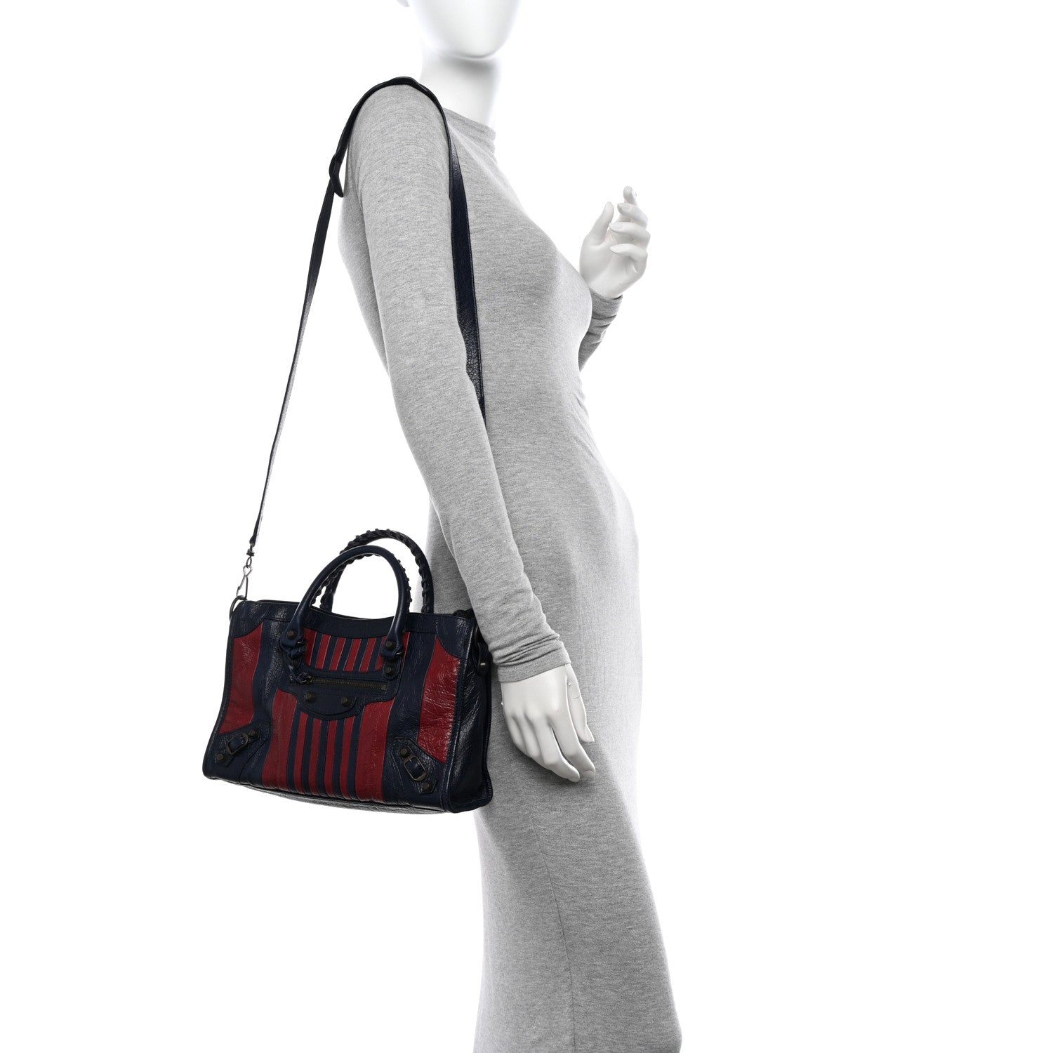 Balenciaga Veau Arena Multicolore Classic Hardware S City Bleu Nuit Rouge 2 of 15