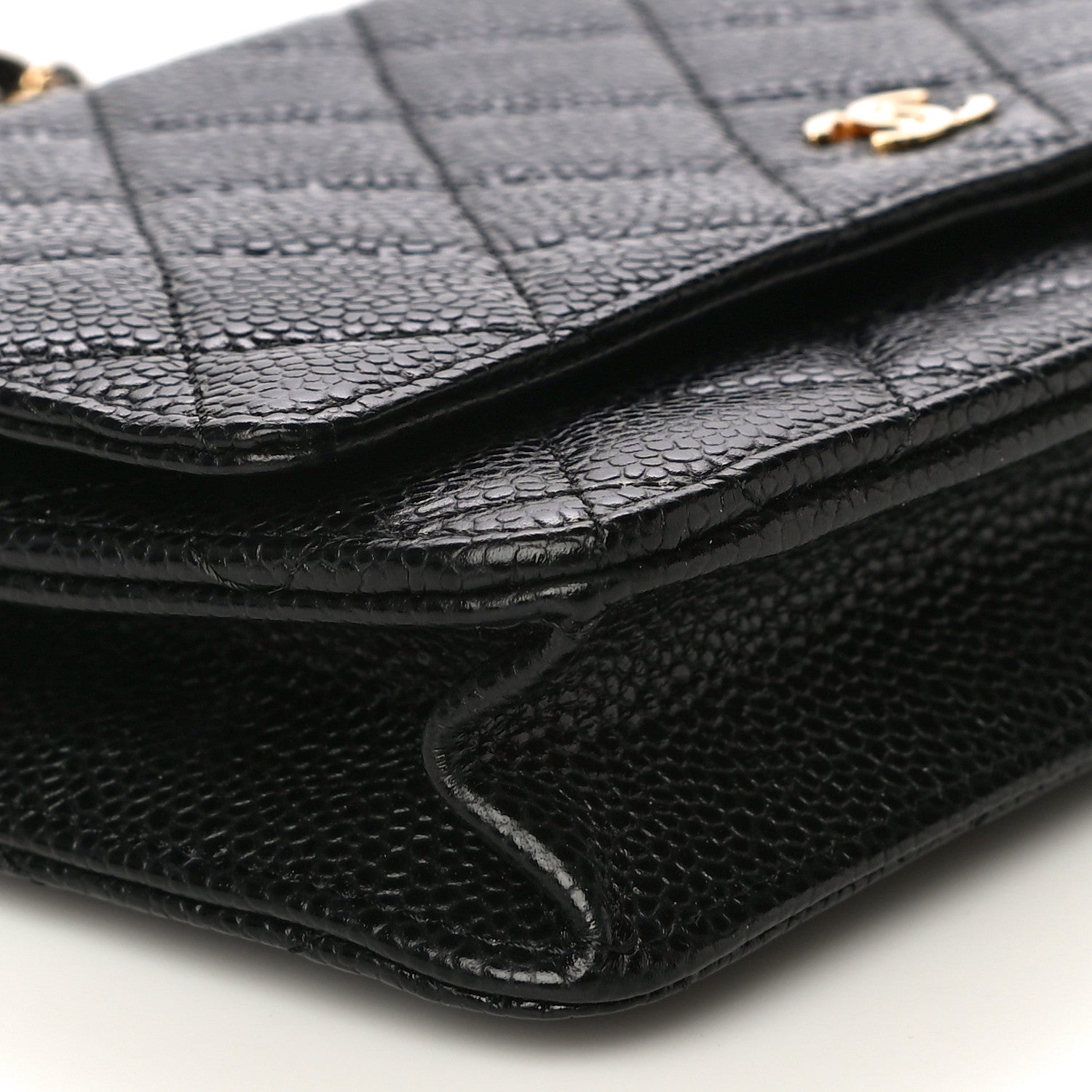 Chanel Caviar Quilted Wallet On Chain WOC Black 9 of 12