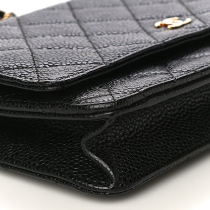 Chanel Caviar Quilted Wallet On Chain WOC Black 9 of 12