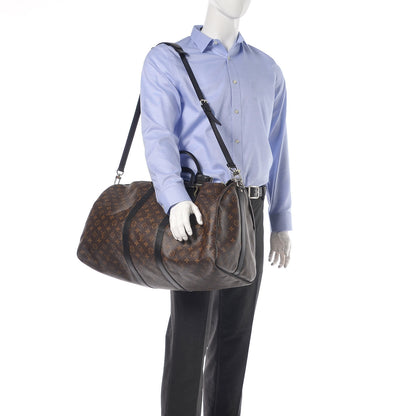 Louis Vuitton Monogram Macassar Keepall Bandouliere 55 2 of 10