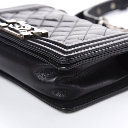 Chanel Calfskin Quilted Small Boy Flap Black 10 of 14