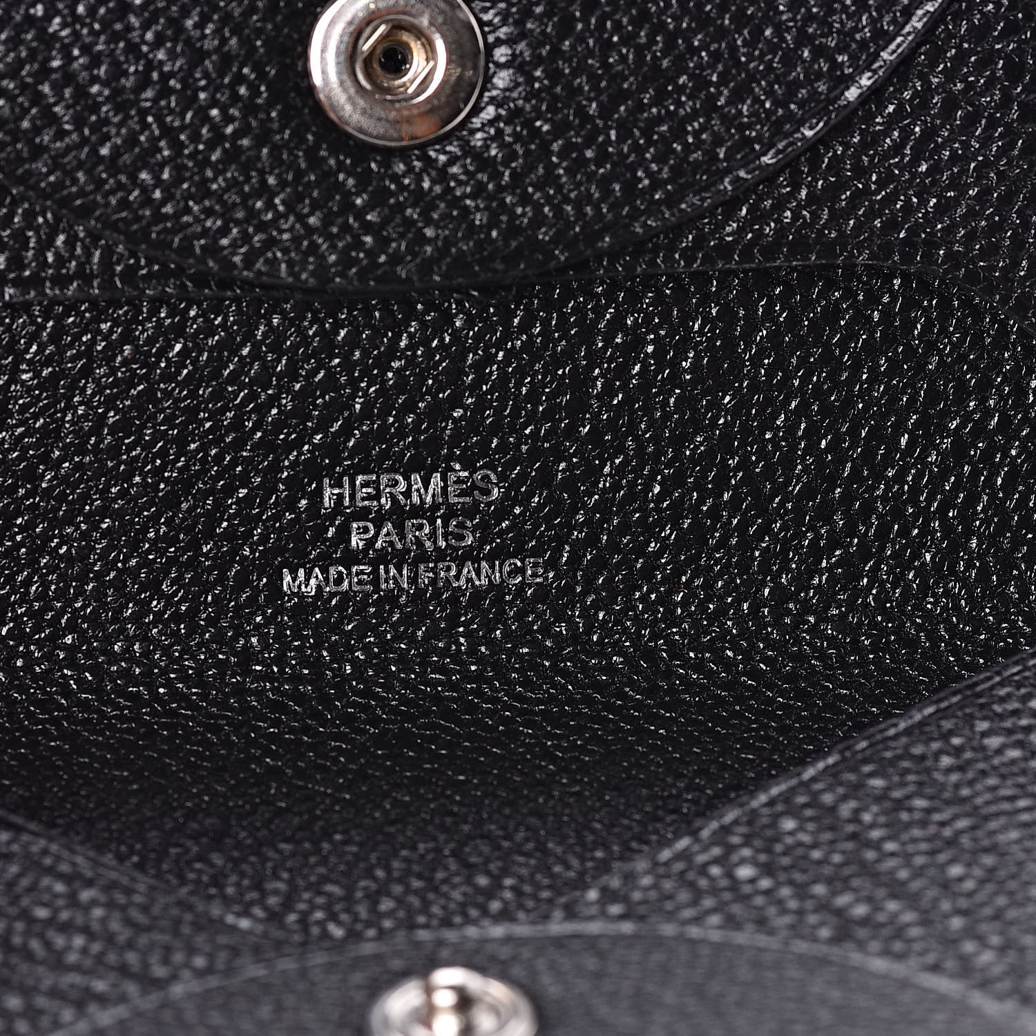 Hermes Chevre Mysore Bastia Coin Purse Black 6 of 8