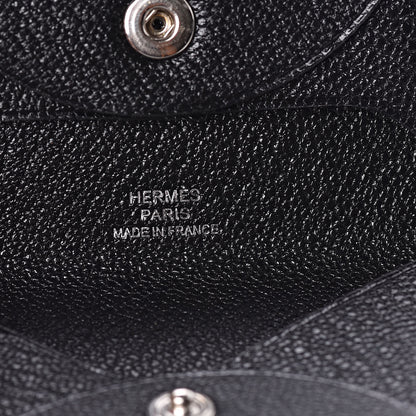 Hermes Chevre Mysore Bastia Coin Purse Black 6 of 8