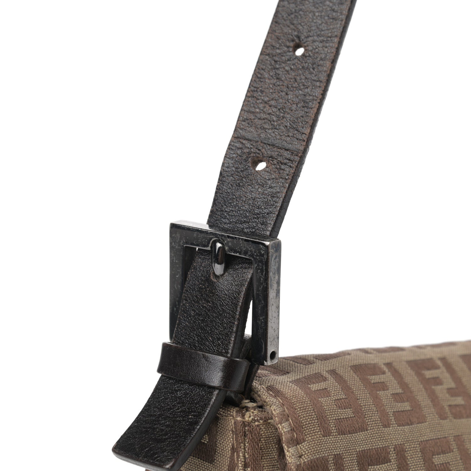 Fendi Zucchino Mama Baguette Dark Brown 11 of 14