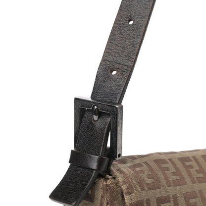 Fendi Zucchino Mama Baguette Dark Brown 11 of 14