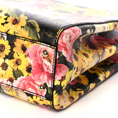 Dolce & Gabbana Dauphine Floral Print Miss Sicily Satchel Peony Margherita 9 of 9
