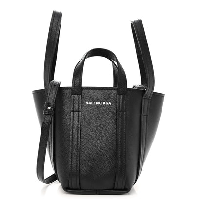 Balenciaga Grained Calfskin XS Everyday North South Shoulder Tote Bag Black 1 of 9