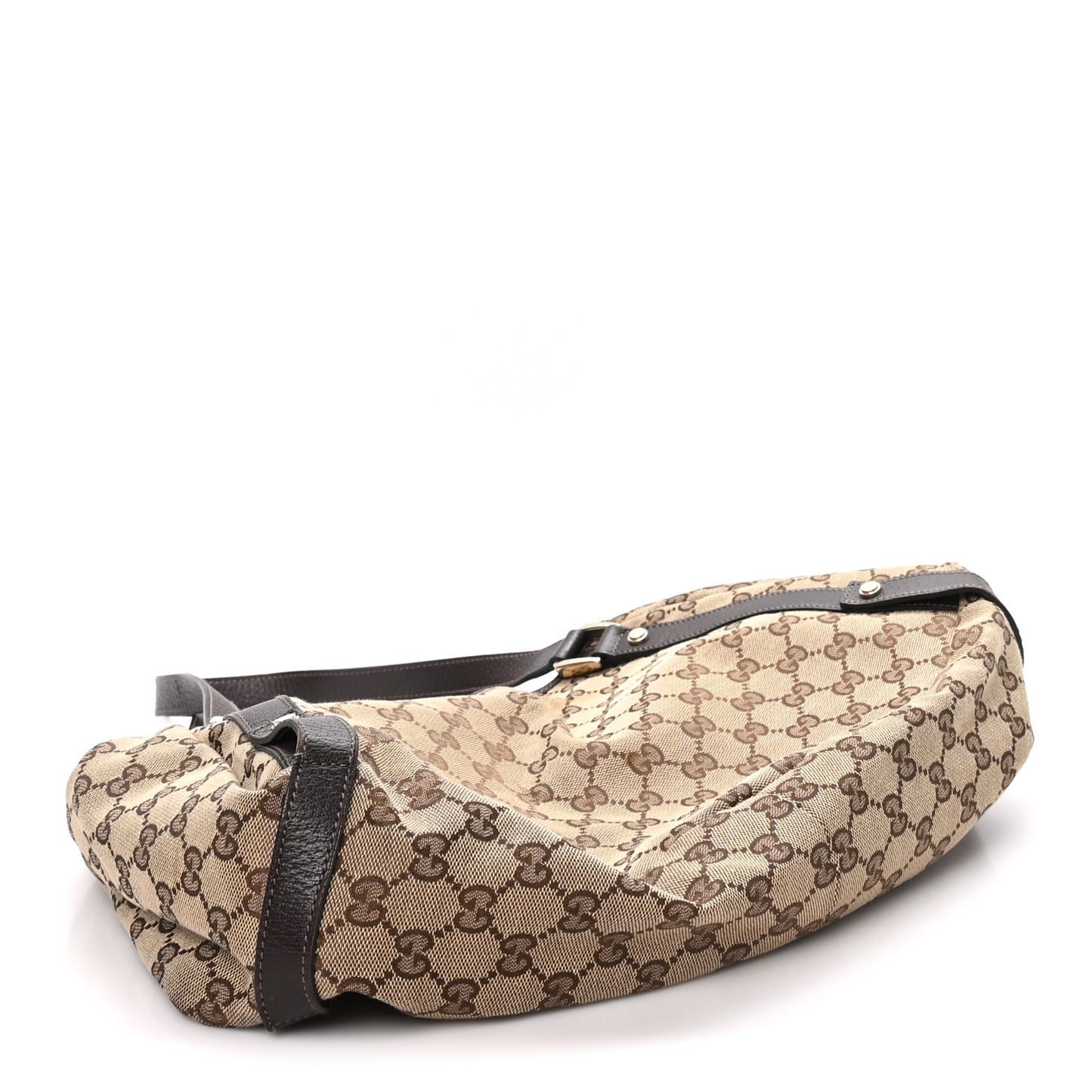 Monogram Medium Abbey Shoulder Bag Dark Brown