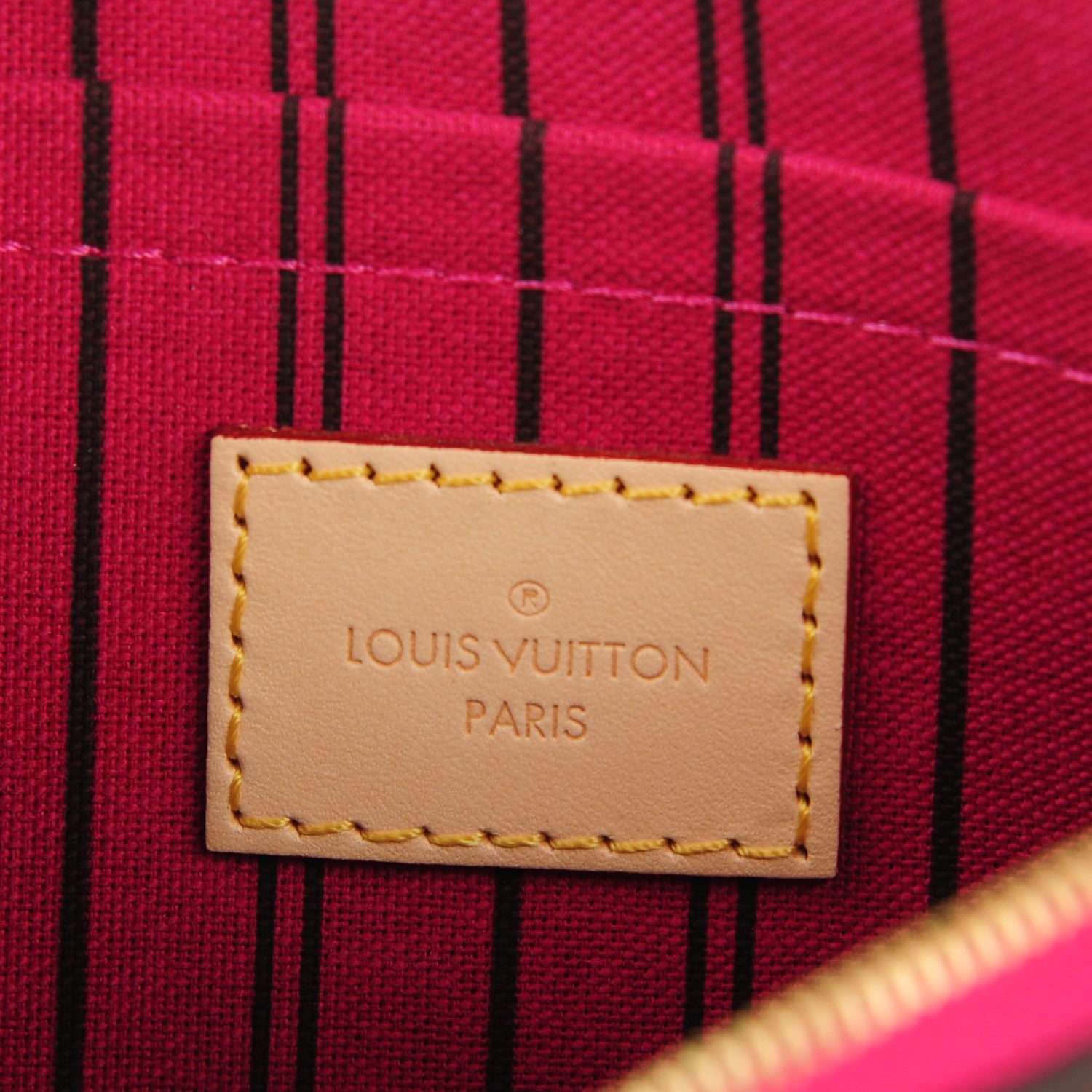 Louis Vuitton Monogram Neverfull MM GM Pochette Pivoine 5 of 7