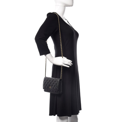 Chanel Caviar Quilted Wallet On Chain WOC Black 2 of 10