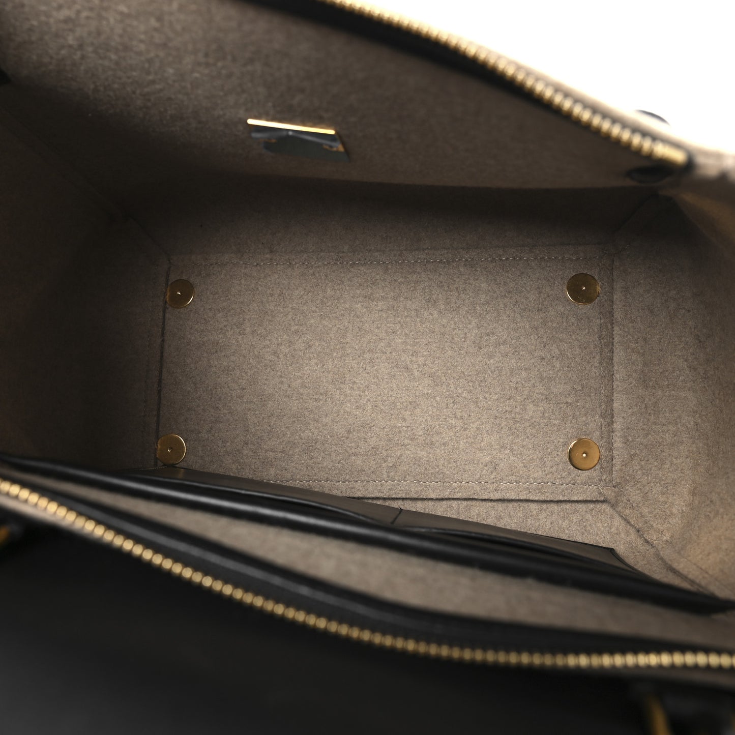 Felt Smooth Calfskin Mini Belt Bag Beige