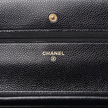 Chanel Caviar Quilted Wallet On Chain WOC Black 6 of 11