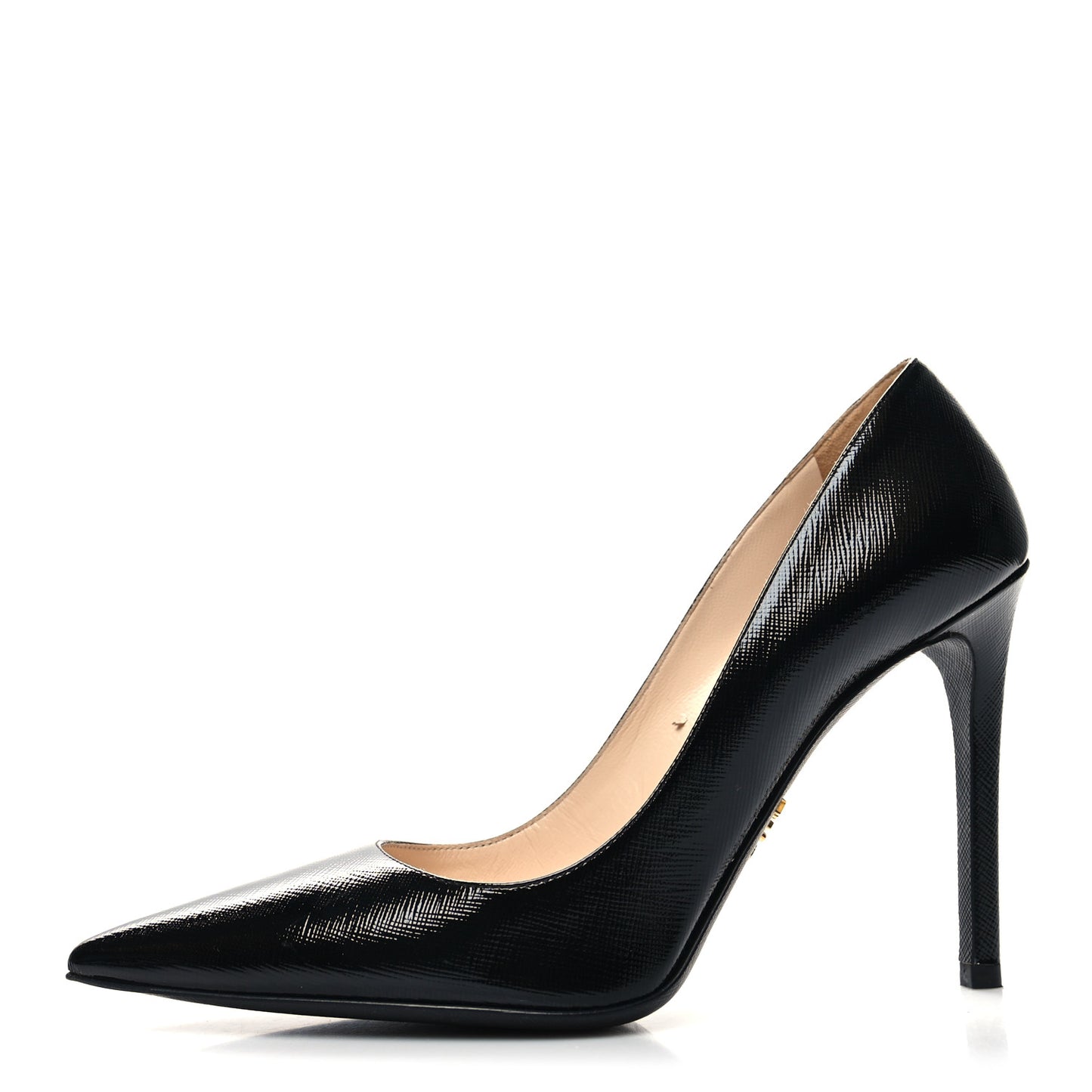 Saffiano Patent Pumps 38 Black