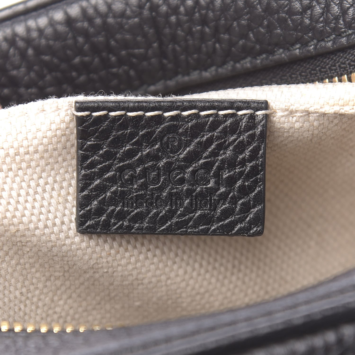 Gucci Pebbled Calfskin Small Soho Disco Bag Black 6 of 10