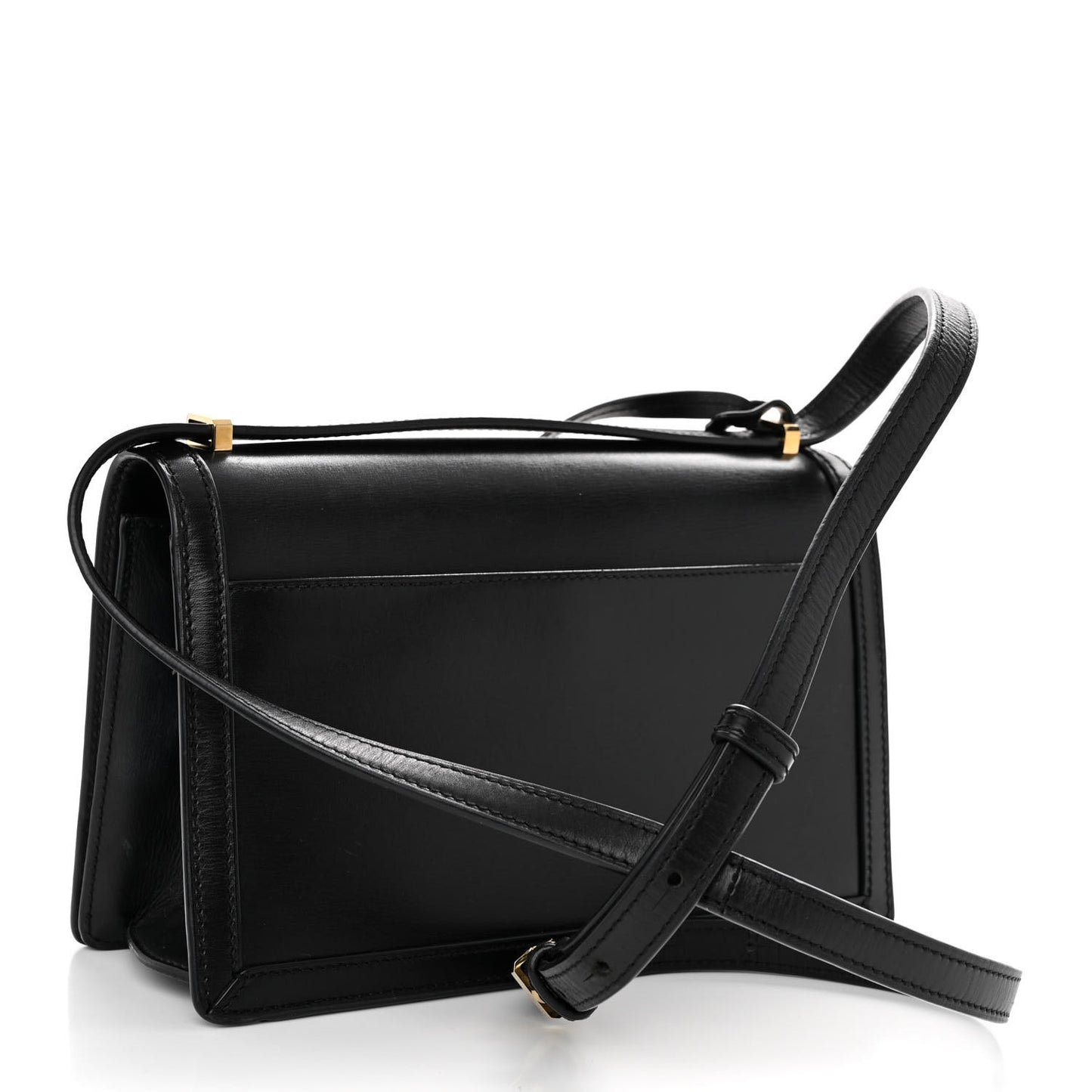 Calfskin Small Barcelona Shoulder Bag Black