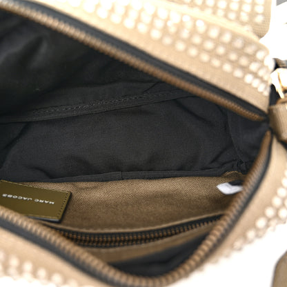 Marc Jacobs Cotton Canvas Crystal Embellished The Cargo Bag Slate Green 5 of 10