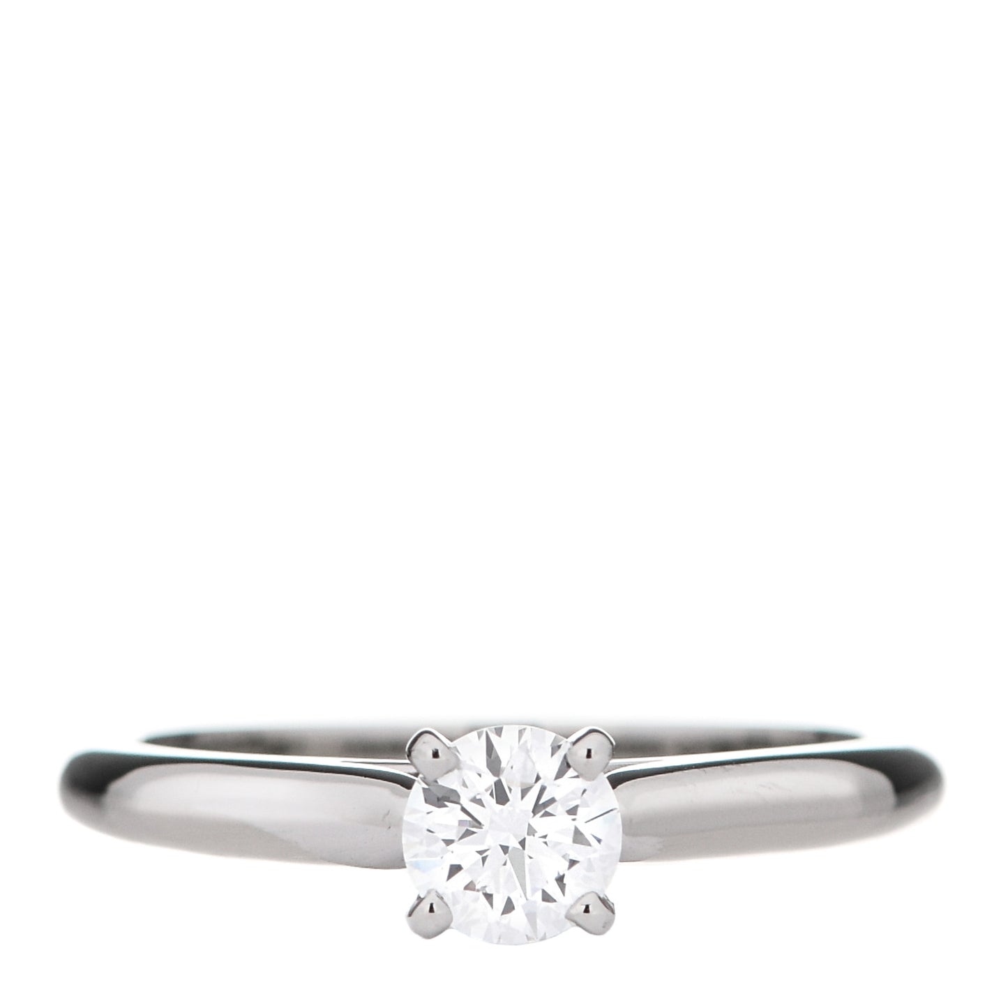 Platinum Diamond .27ct 1895 Solitaire Engagement Ring 45 3.25