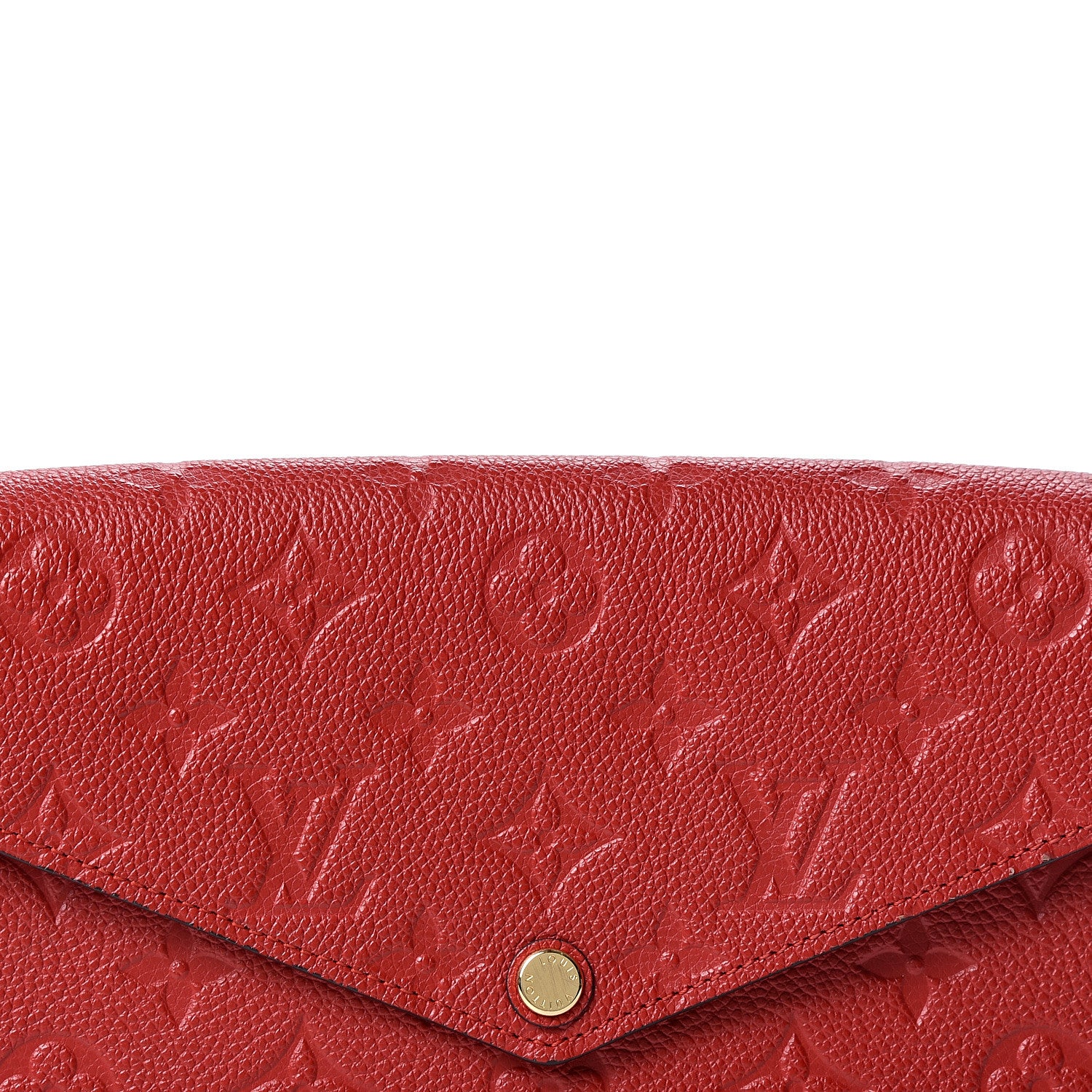 Louis Vuitton Empreinte Pochette Felicie Chain Wallet Scarlet 7 of 11