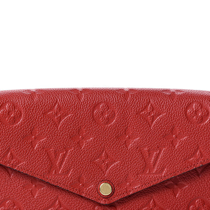 Louis Vuitton Empreinte Pochette Felicie Chain Wallet Scarlet 7 of 11