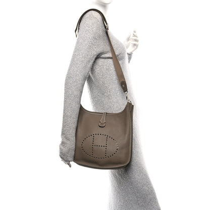 Hermes Taurillon Clemence Evelyne III PM Etoupe 2 of 10