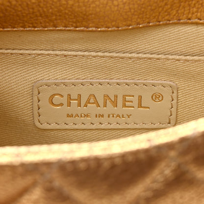 Chanel Metallic Goatskin Quilted Rita Flap Gold 6 of 10