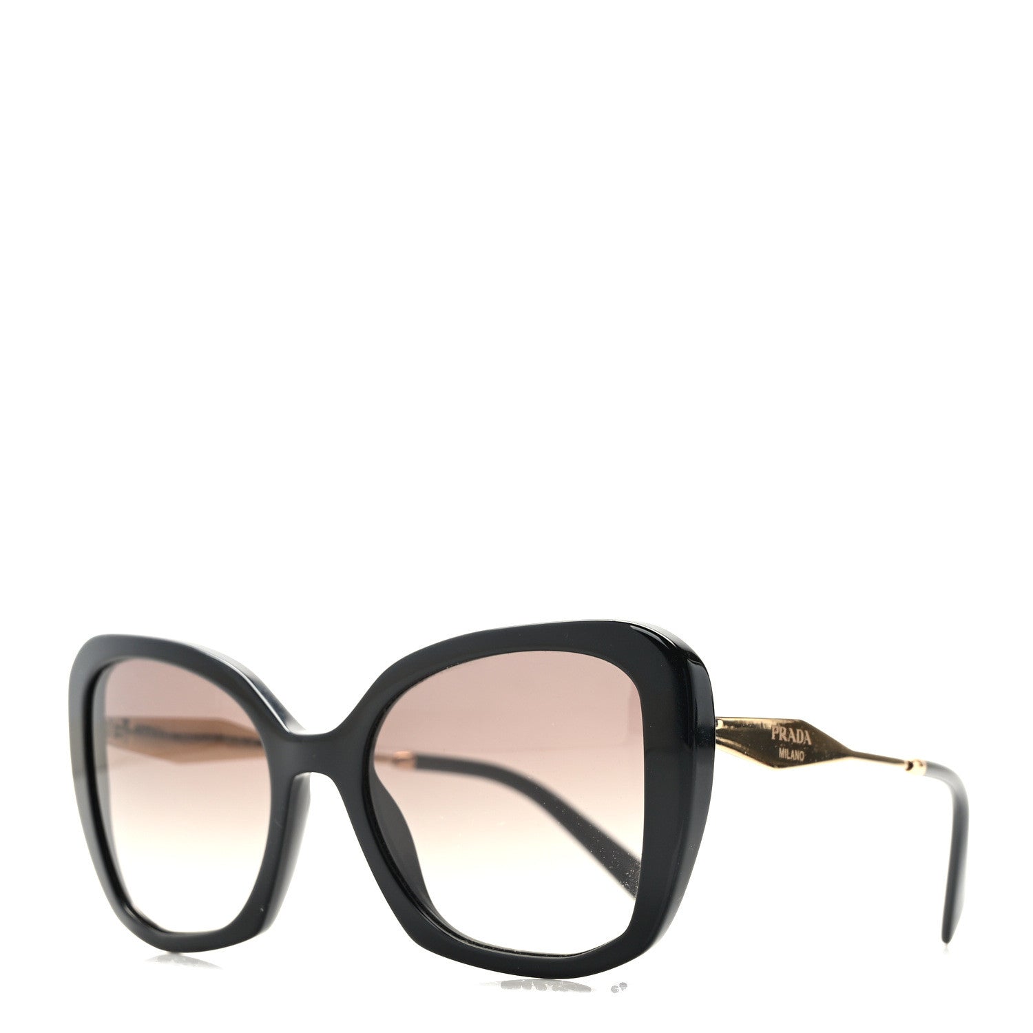 Prada Cinema Sunglasses SPR 03Y Black Gold 1 of 7