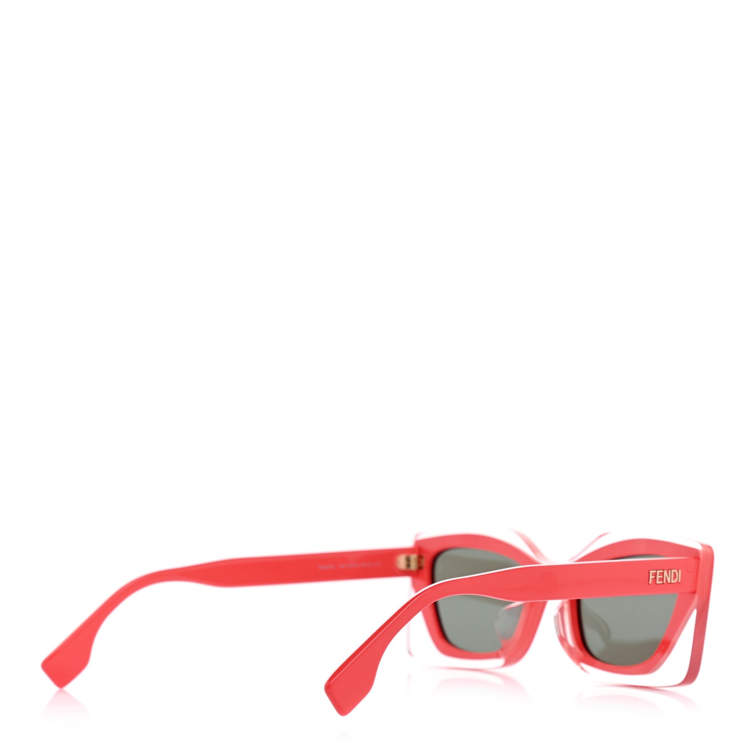 Fendi x SKIMS 53mm Rectangular Sunglasses Red 4 of 8