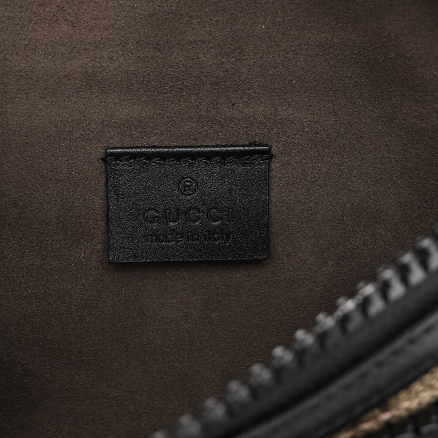 GG Supreme Monogram Belt Bag Black