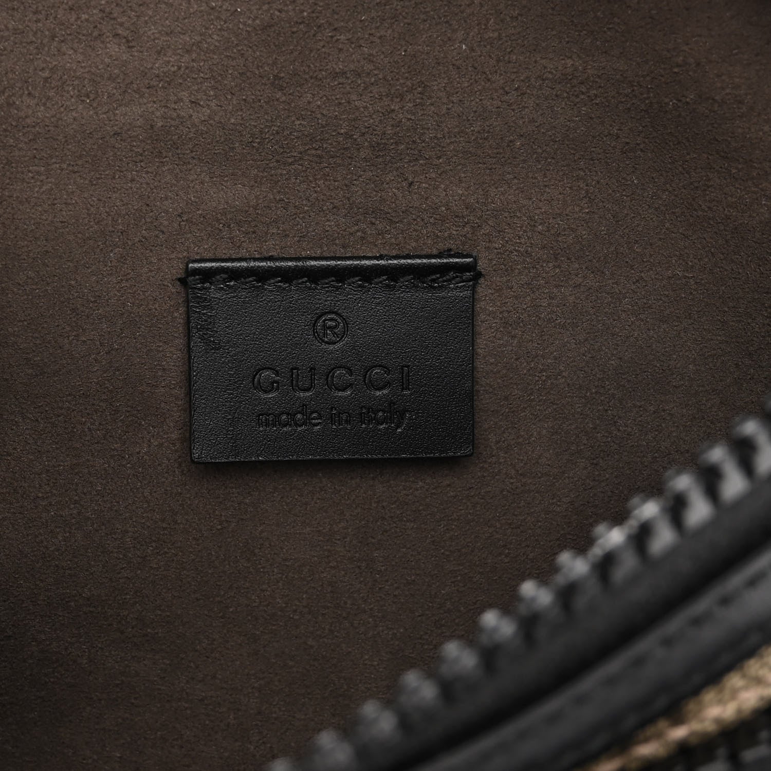 Gucci GG Supreme Monogram Belt Bag Black 6 of 11