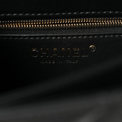 Chanel Lambskin Quilted Small Trendy CC Chain Dual Handle Flap Bag Black 6 of 11