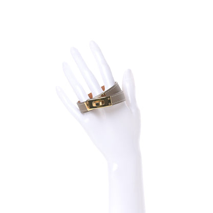 Hermes Swift Kelly Double Tour Bracelet T2 Etoupe 2 of 4