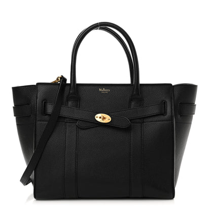 Mulberry Classic Grain Small Bayswater Zip Tote Black 1 of 9