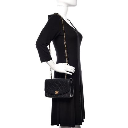 Chanel Lambskin Quilted Small Single Flap Black 2 of 9