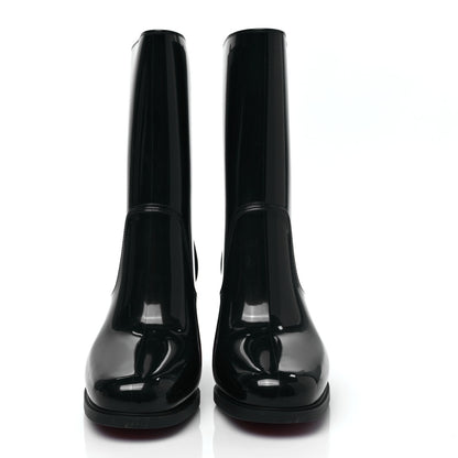 Christian Louboutin Recycled PVC Calfskin Loubirain 70 Boots 38 Black 2 of 6